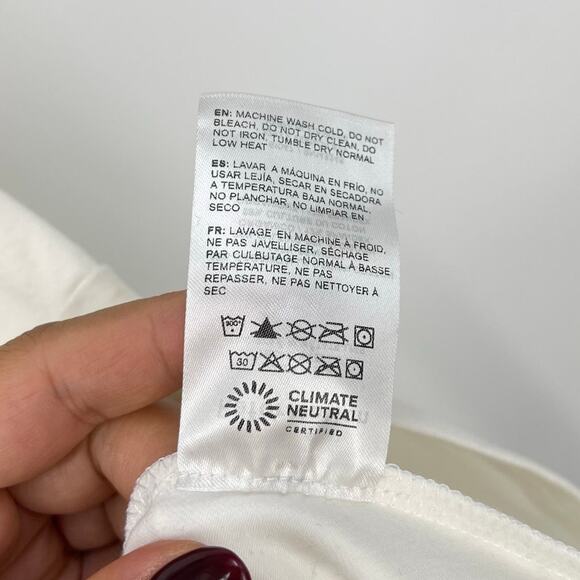 Reformation | NWT Mayve Knit Dress Fior Di Latte White A-line Mini Dress XL - Picture 16 of 16